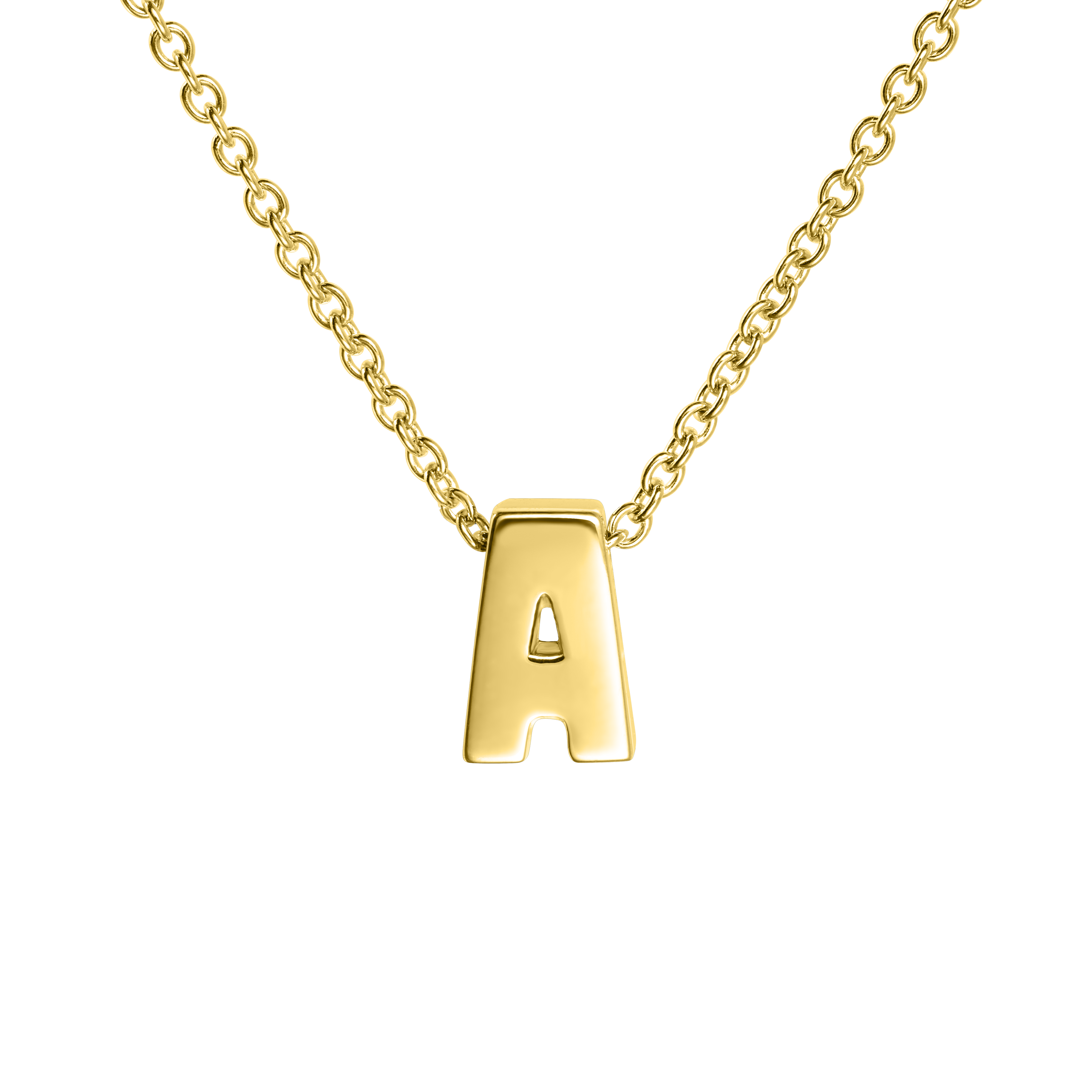 personalized 18ct Gold Plated Vine Font 2 Initial Monogram Necklace - Name  My Jewelry ™